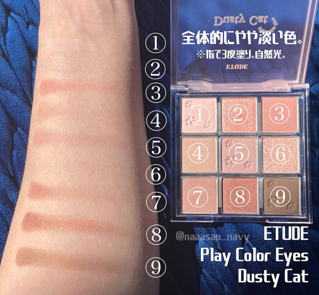 プレイカラーアイズ ダスティキャット/ETUDE/アイシャドウパレットを使ったクチコミ(2枚目)