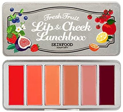 SKINFOOD フレッシュフルーツ リップ&チークランチボックス(6色)