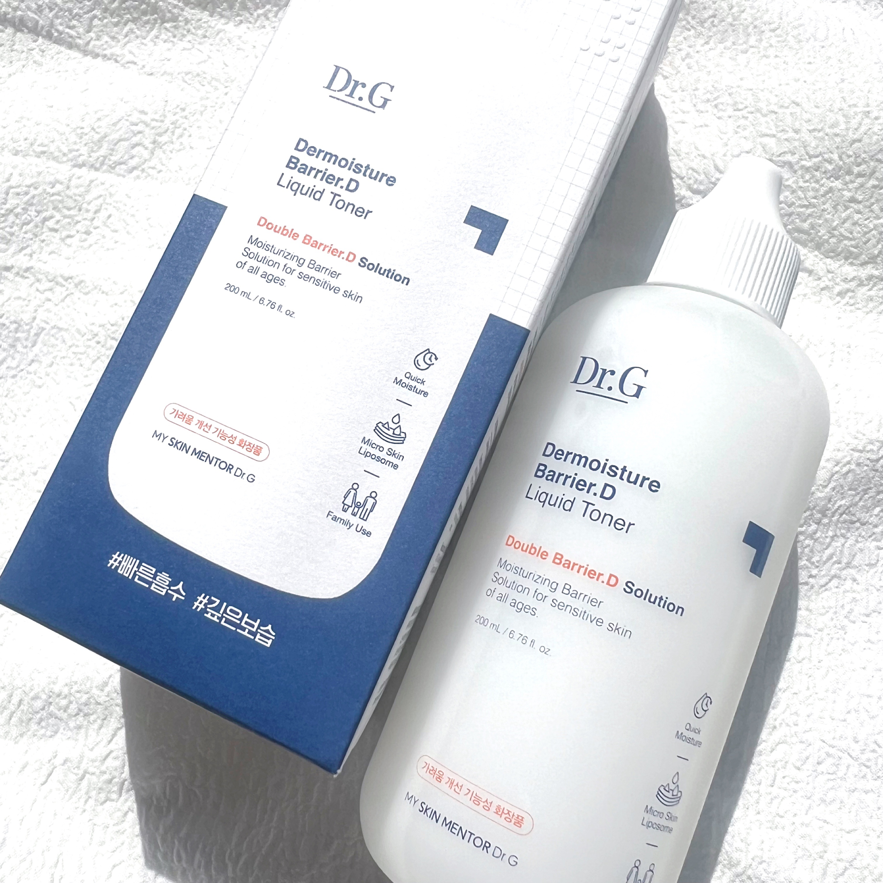 ザモイスチャーバリアDリキッドトナー/Dr.G/化粧水を使ったクチコミ（1枚目）