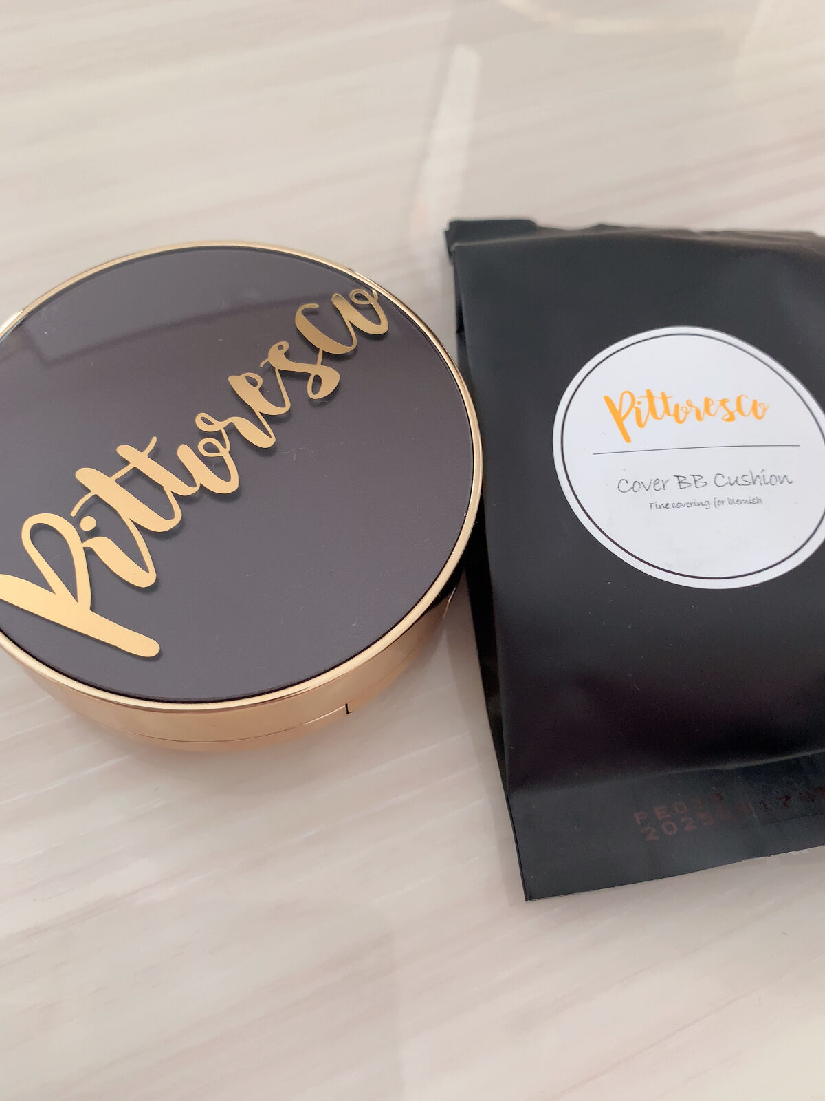 カバーBBクッション(リフィル込)/Pittoresco/クッションファンデーションを使ったクチコミ（2枚目）