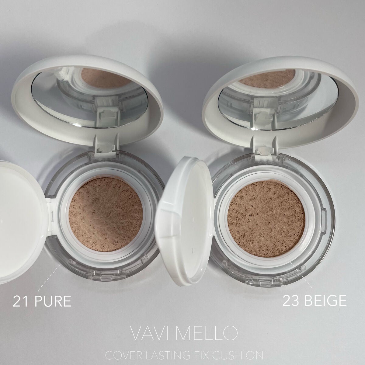 カバーラスティングフィックスクッション/VAVI MELLO/クッションファンデーションを使ったクチコミ(3枚目)