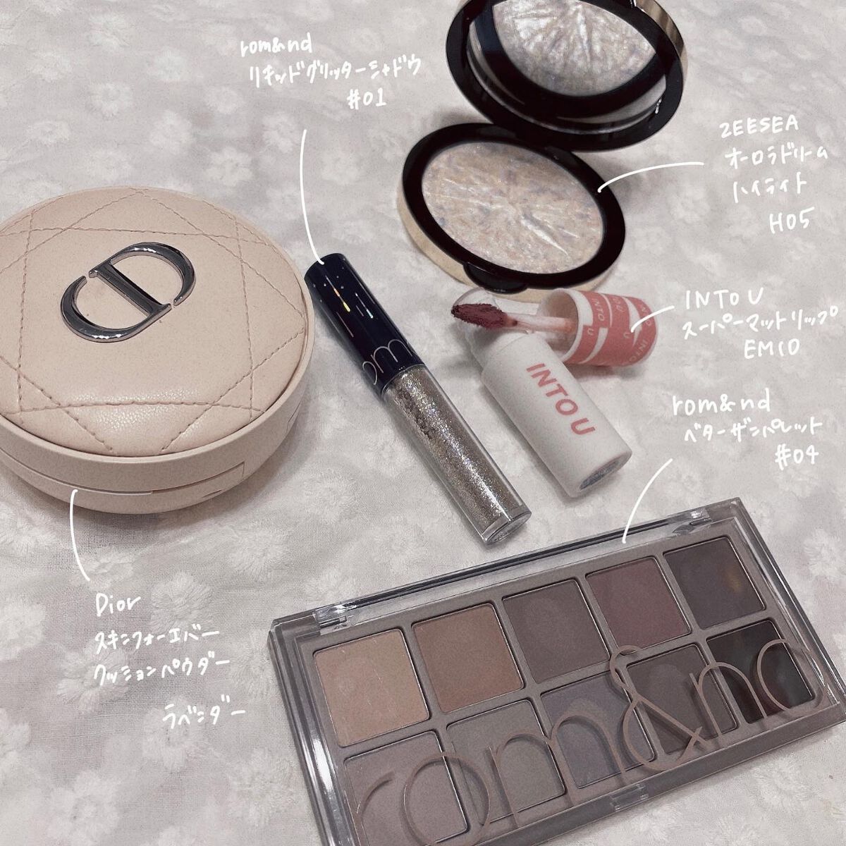 リキッド グリッター シャドウ/rom&nd/グリッターを使ったクチコミ(2枚目)