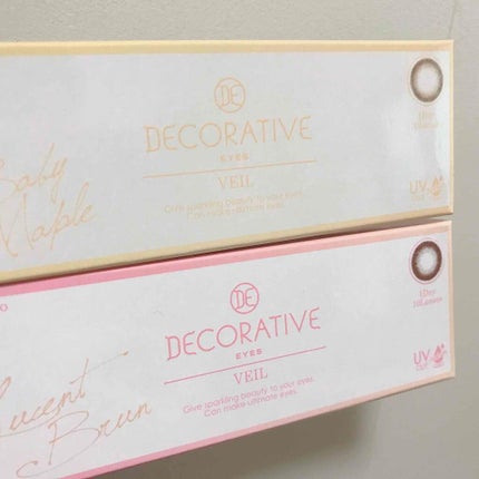 デコラティブアイズ ヴェール/Decorative Eyes/カラーコンタクトレンズを使ったクチコミ(1枚目)
