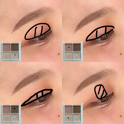 THE アイパレR/b idol/アイシャドウパレットを使ったクチコミ(2枚目)