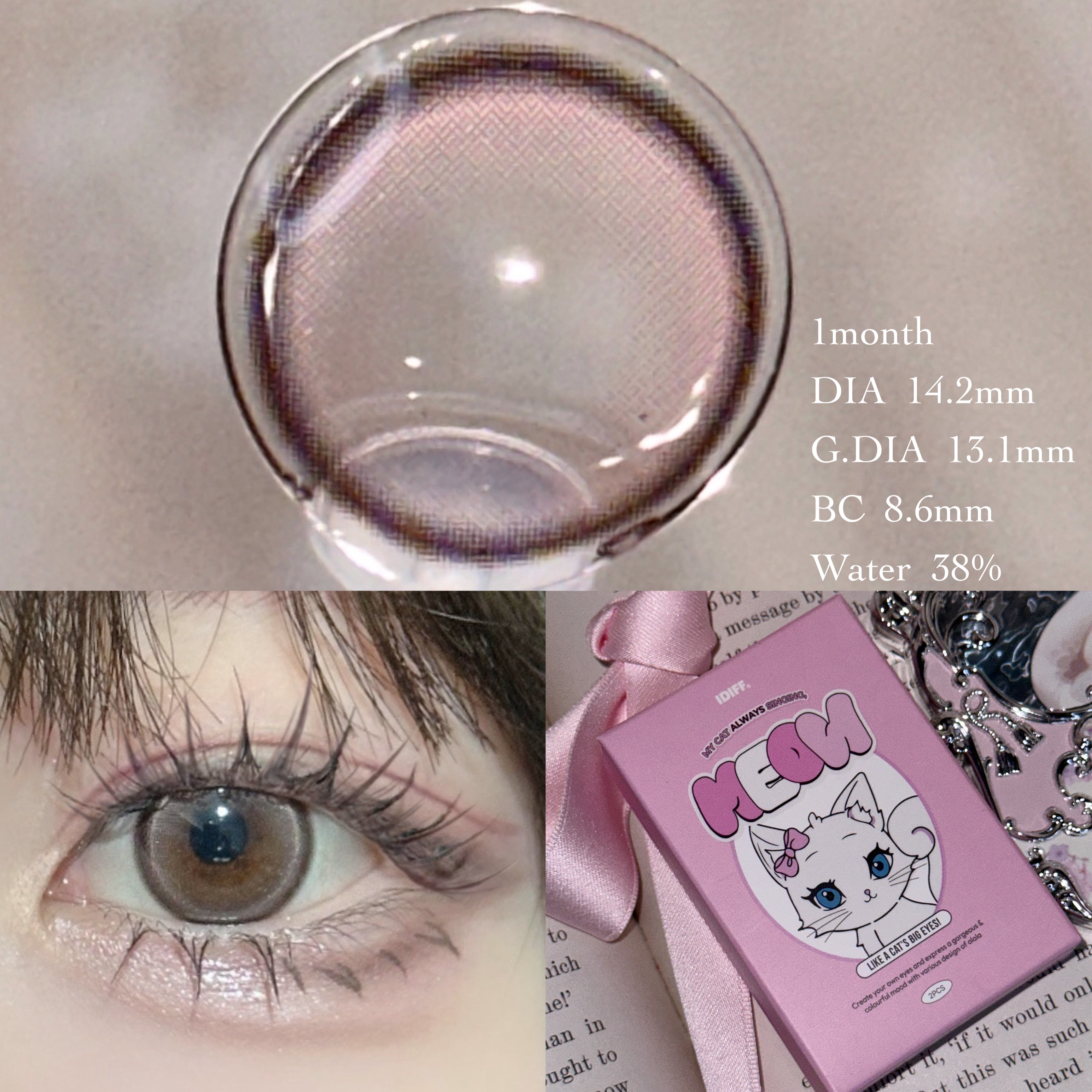 MEOW(ミヤオ) 1month/OLOLA/１ヶ月（１MONTH）カラコンを使ったクチコミ（3枚目）