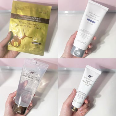 skin holic モイストモイスチャーエッセンスマスクのクチコミ「スキンホリックオリジナルブランド💛
値段あってる…？？😳✨

かつて一世を風靡したカタツムリス.....」（3枚目）