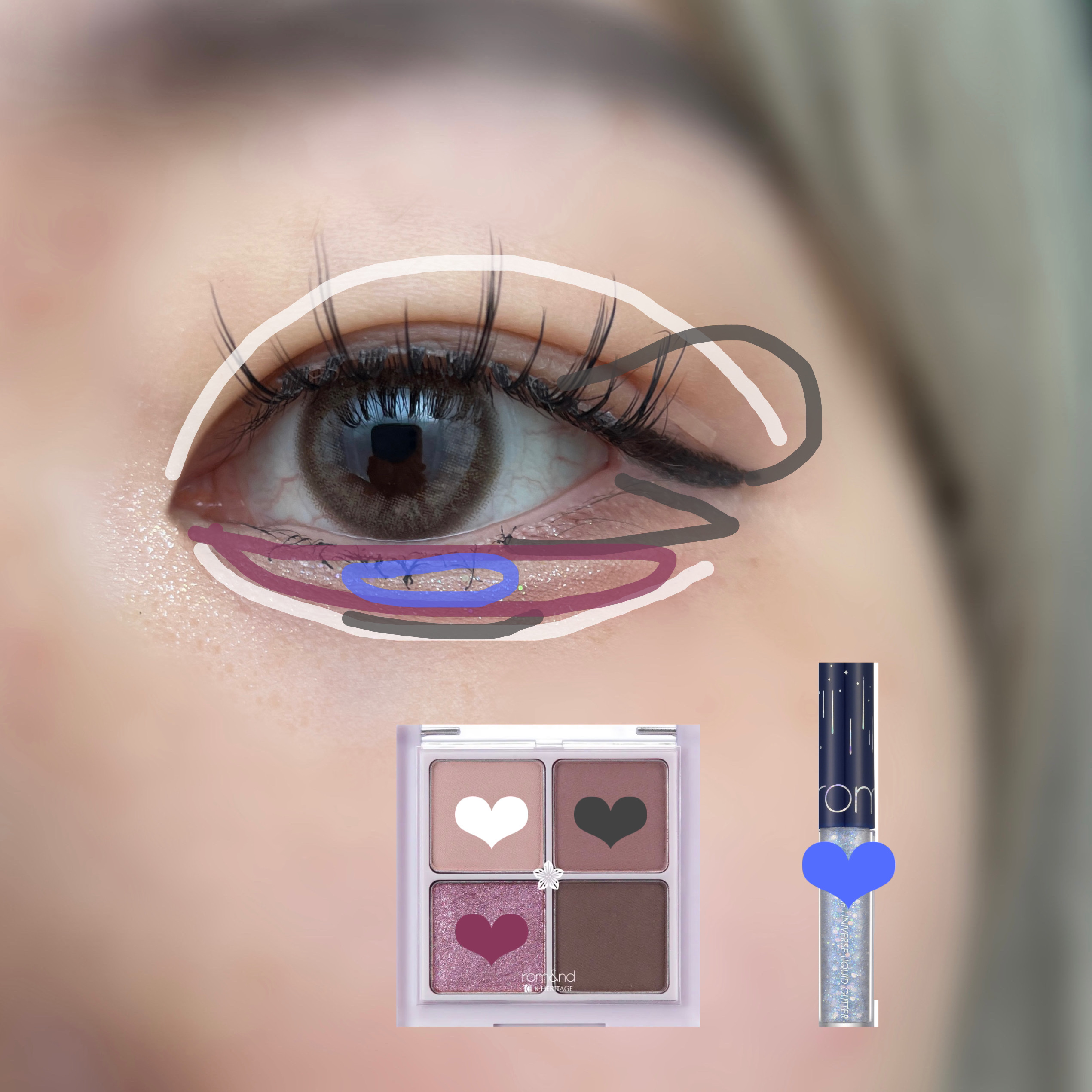 ベターザンアイズ  韓服エディション/rom&nd/アイシャドウパレットを使ったクチコミ（2枚目）