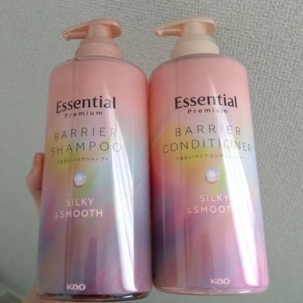 エッセンシャルプレミアム バリアシャンプー・コンディショナー シルキー&スムース/エッセンシャル/市販シャンプーを使ったクチコミ(1枚目)