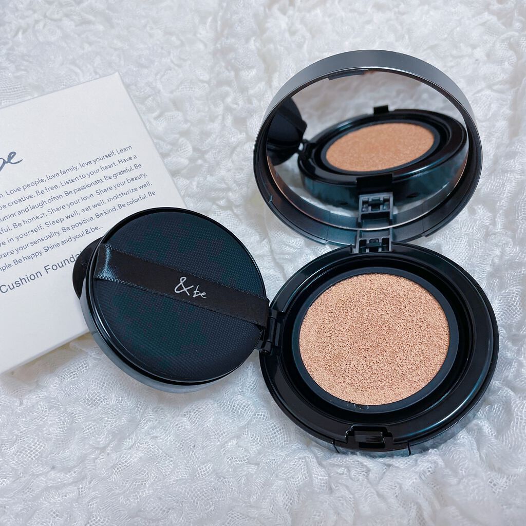 ＆be クッションファンデーション ライトベージュ/＆be/クッションファンデーションを使ったクチコミ（3枚目）