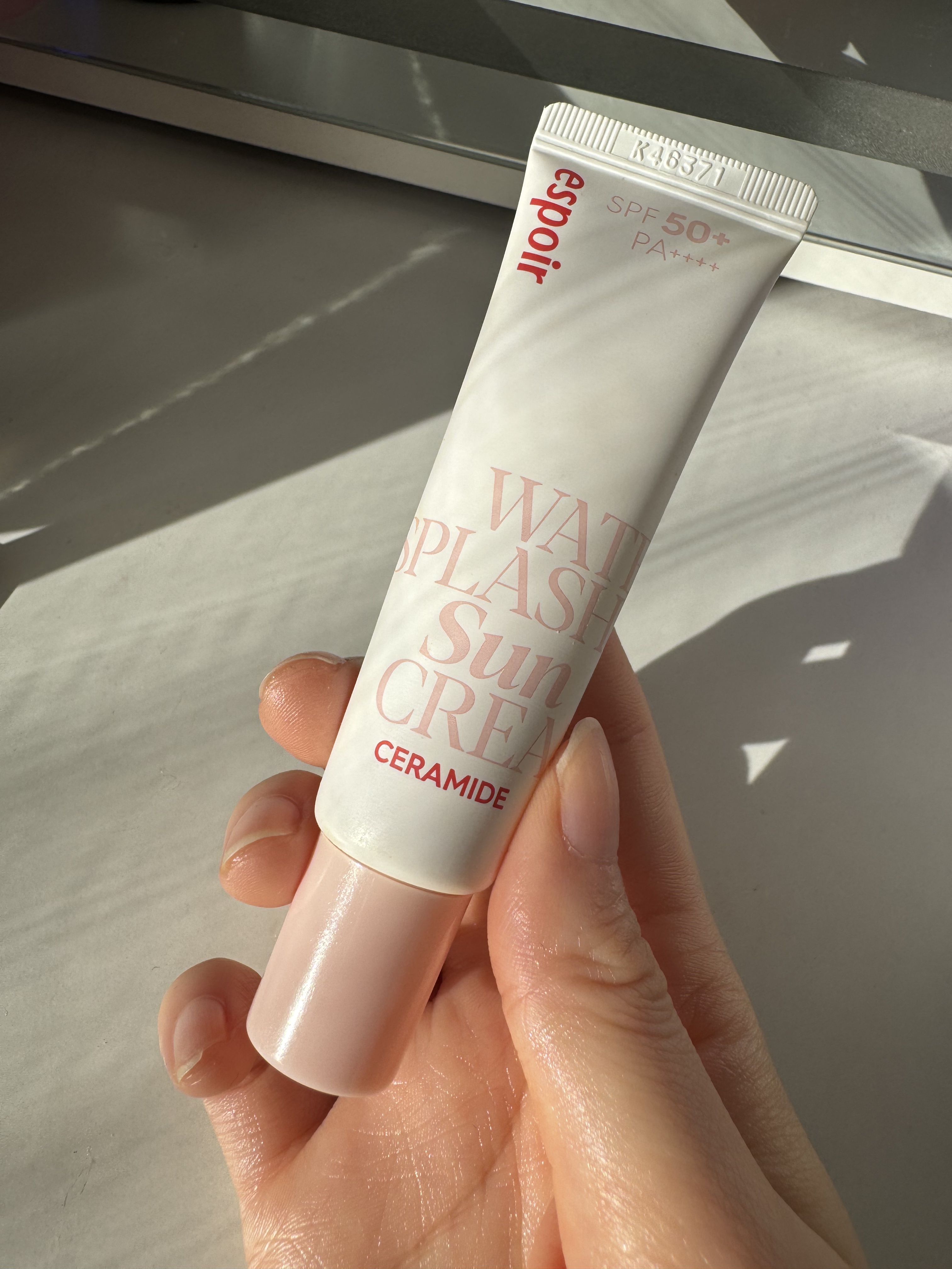 ウォータースプラッシュサンクリーム セラミド ミニ30ml/espoir/日焼け止めクリームを使ったクチコミ（1枚目）