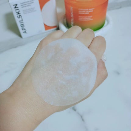 カロテンIPMP(TM) ブレミッシュカーミングセラムパッド/APRILSKIN/トナーパッドを使ったクチコミ(7枚目)