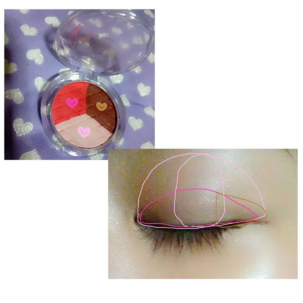 なぎさ on LIPS 「初投稿ー✨CANMAKEアイニュアンス☝ショコラアップル🍎持ち..」(3枚目)