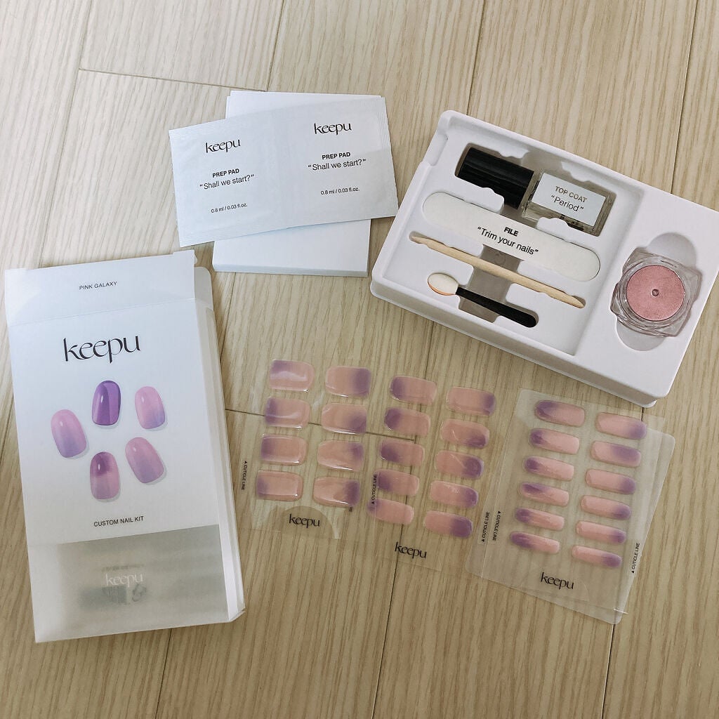 セルフカスタム ネイルシール/KEEPU/ネイルシールを使ったクチコミ(2枚目)