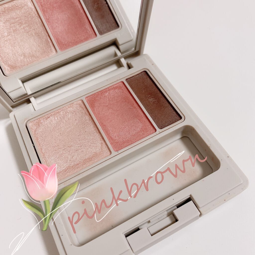 アイカラーパレット 03 ピンクブラウン/ナチュラグラッセ/アイシャドウパレットを使ったクチコミ（1枚目）
