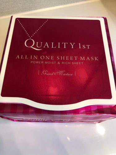 #使い切りスキンケア
#シートマスク
#クオリティファースト
オールインワンシートマスク グランモイスト BOX

使い始めて1ヶ月で使い切りました。

保湿力の高いジェルのような化粧水がパックにひたひ