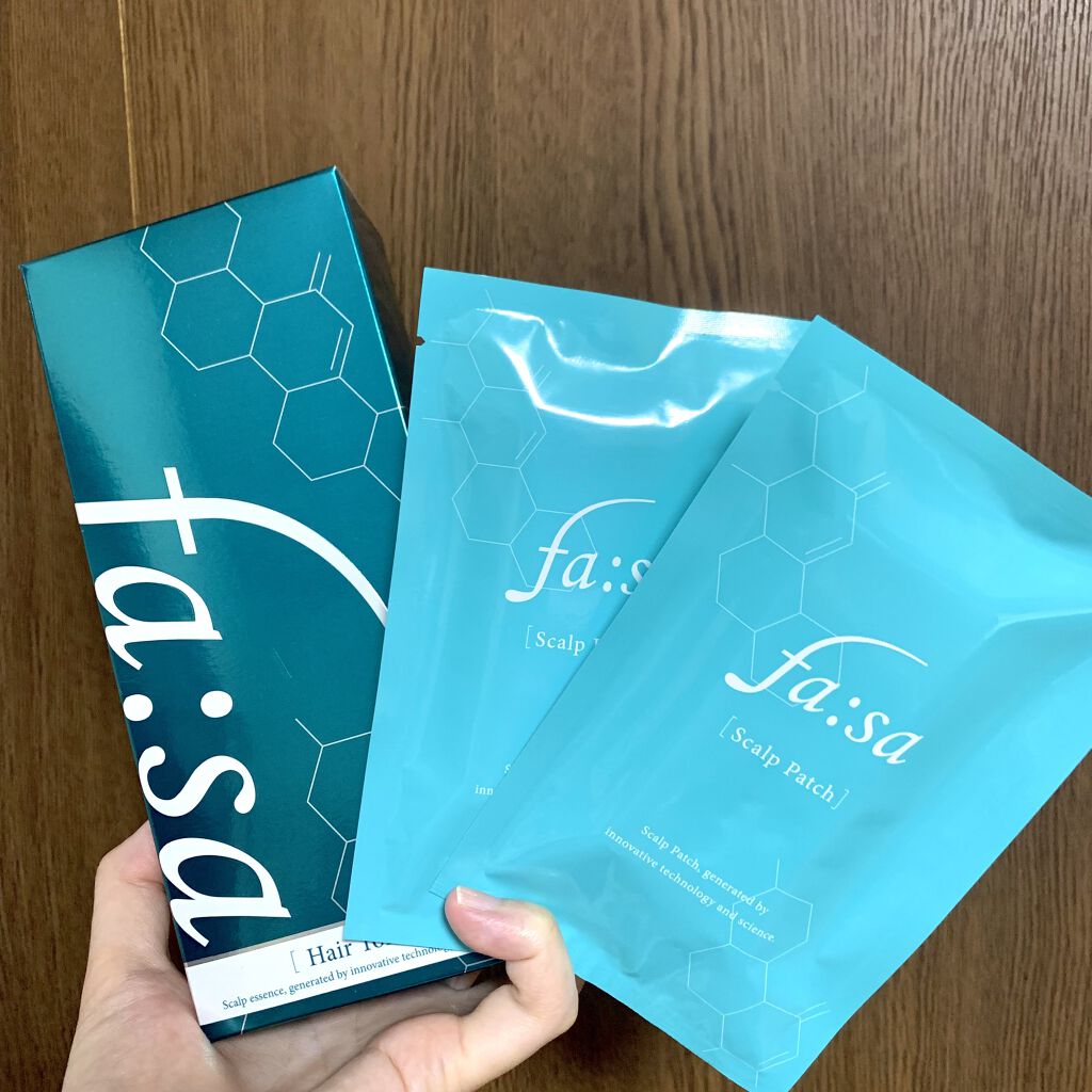 スペシャルケアセット(スキャルプパッチ/育毛トニック)/fasa/頭皮ローションを使ったクチコミ（2枚目）