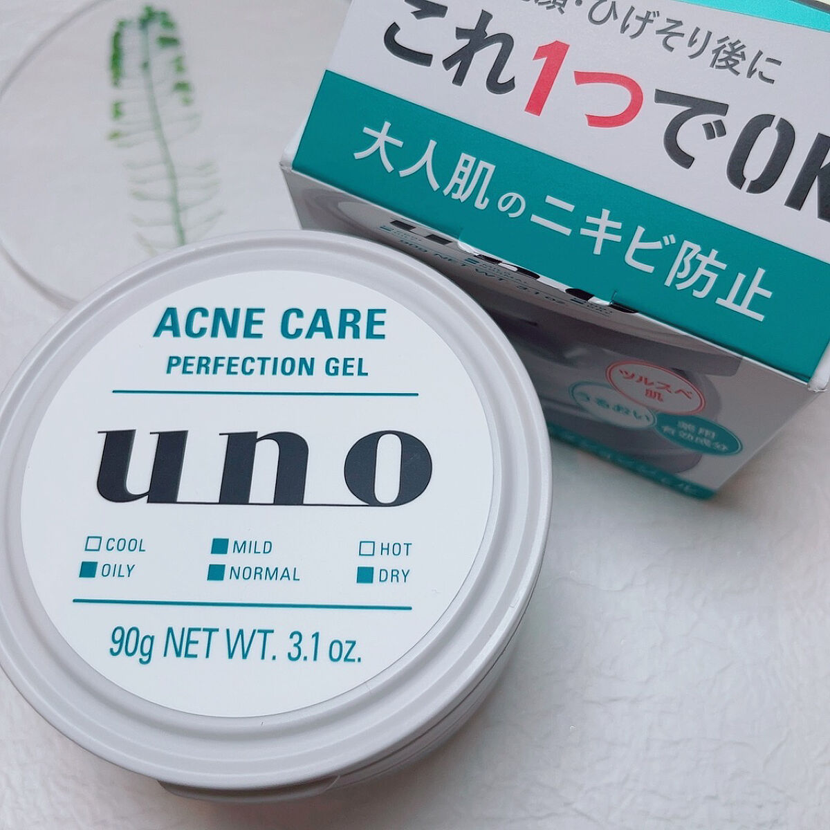 ウーノ　アクネケア パーフェクションジェル　　　ｆＡ  （医薬部外品）/UNO/オールインワン化粧品を使ったクチコミ（1枚目）