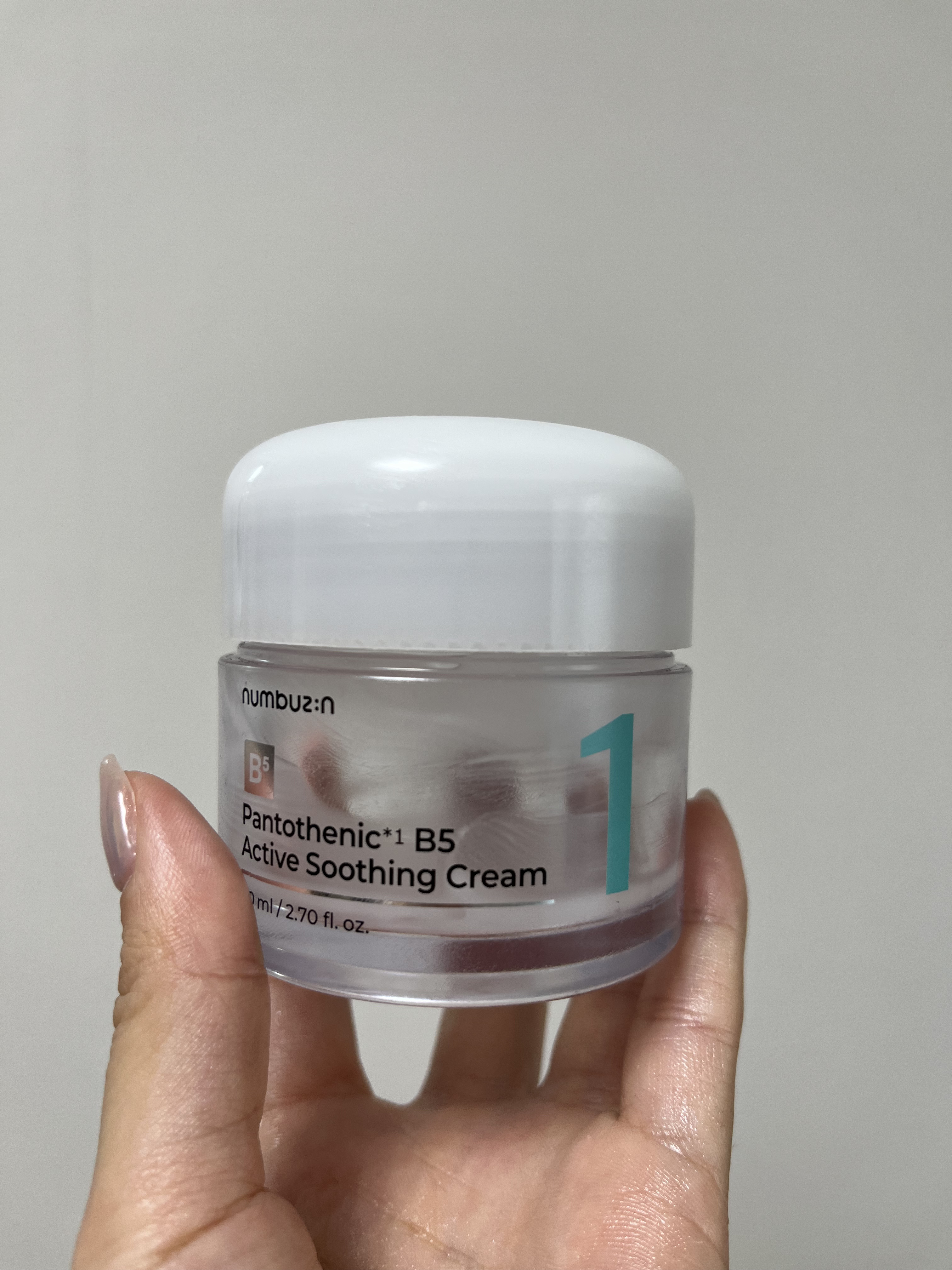 1番 塗るパントテン酸スージングクリーム/numbuzin/フェイスクリームを使ったクチコミ（1枚目）