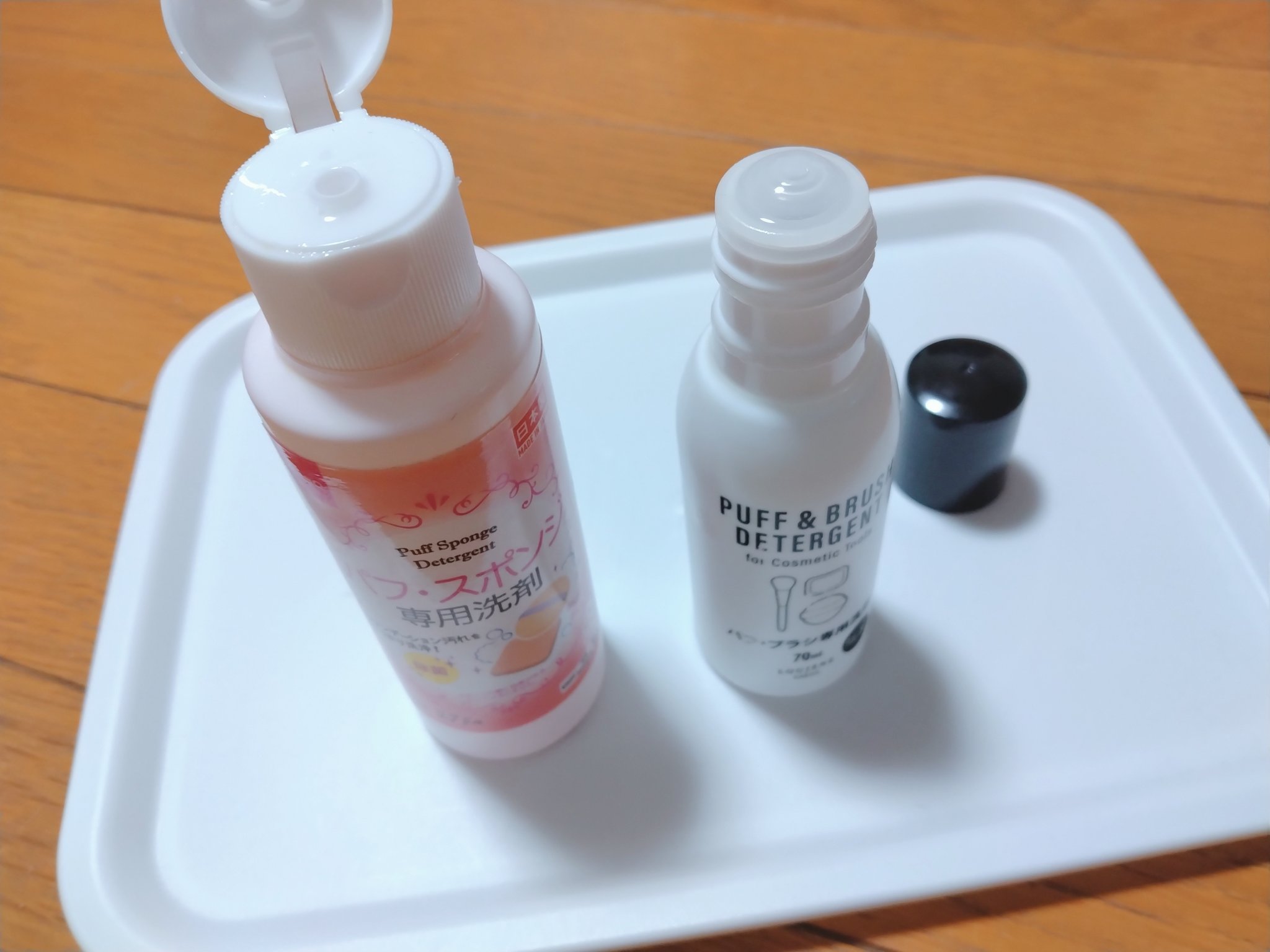 パフ・スポンジ専用洗剤/DAISO/その他化粧小物を使ったクチコミ（2枚目）