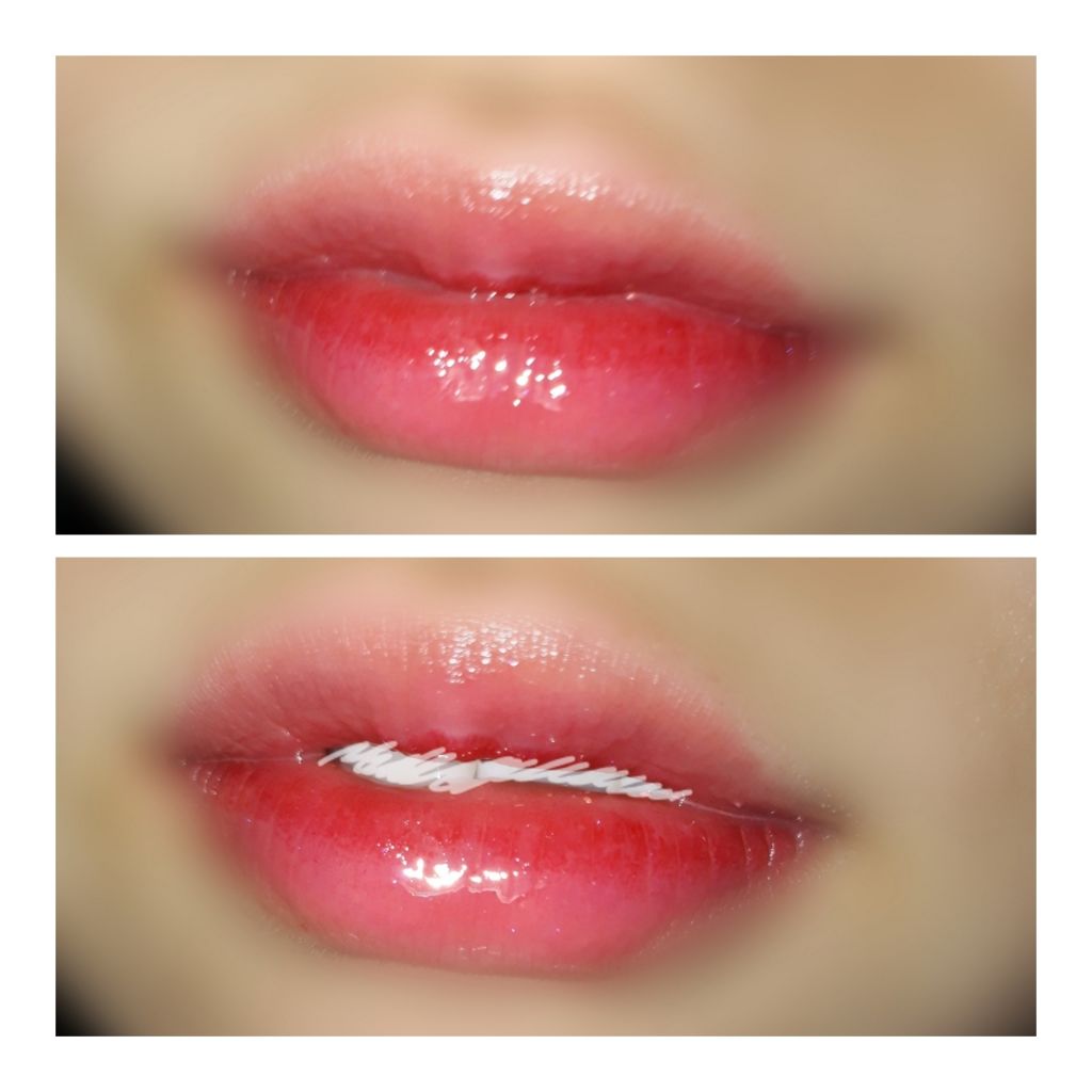 UR GLAM　SHEER LIP GLOSS シャイニークリア/U R GLAM/リップグロスを使ったクチコミ（2枚目）