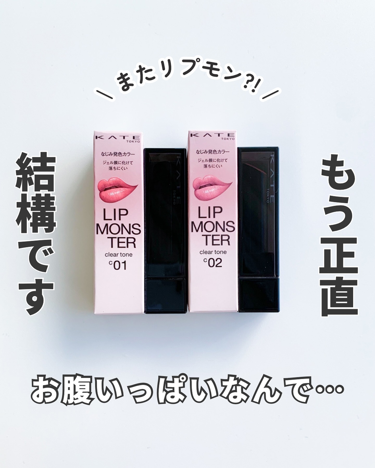 リップモンスター クリアトーン/KATE/口紅を使ったクチコミ（1枚目）