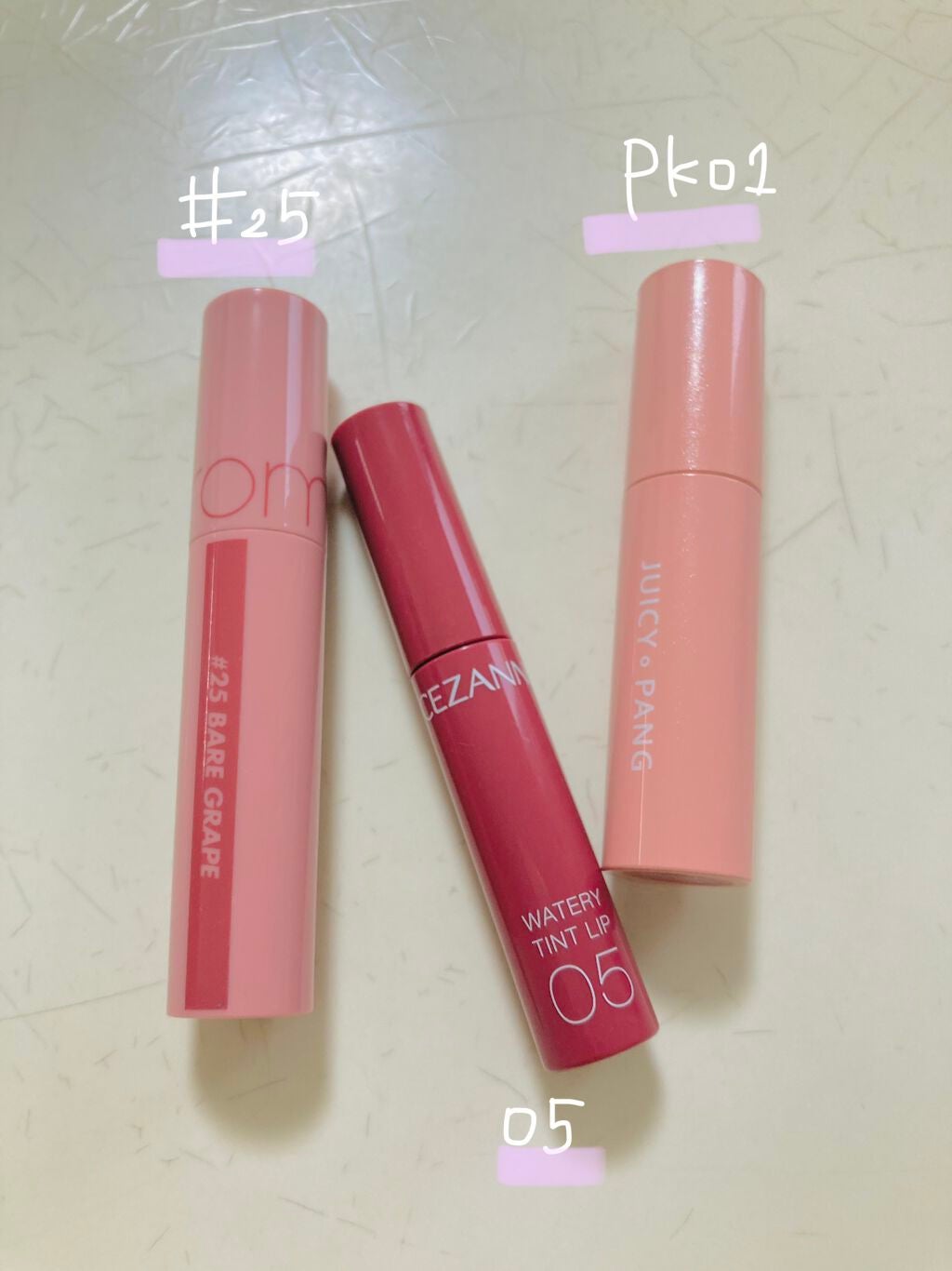 ジューシーラスティングティント/rom&nd/リップティントを使ったクチコミ(2枚目)