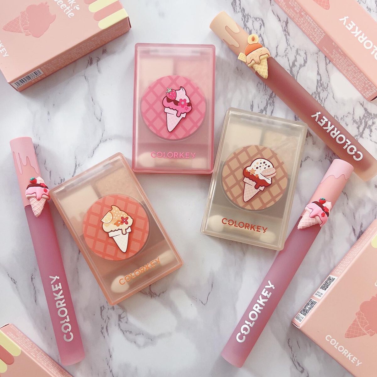 ムンユ on LIPS 「爽やかな清涼感溢れるあんずオレンジ🧡可愛い“アイスクリーム”な..」(4枚目)