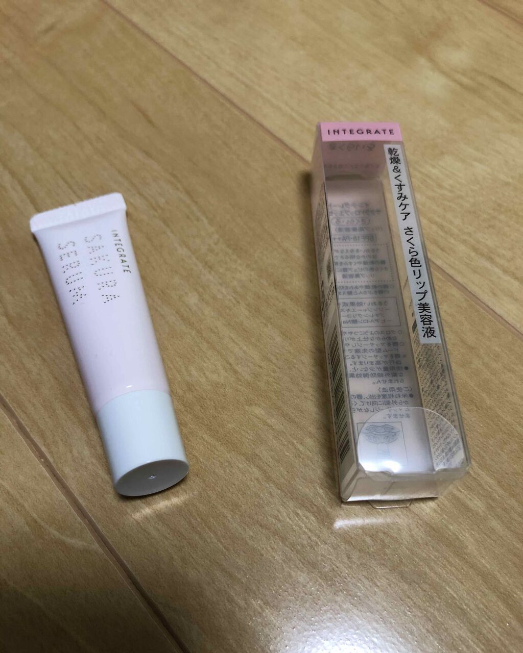 サクラドロップエッセンス/インテグレート/リップケアを使ったクチコミ（1枚目）