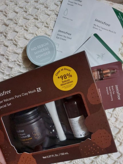 スーパーヴォルカニック ポア クレイマスク/innisfree/洗い流すパック・マスクを使ったクチコミ(1枚目)