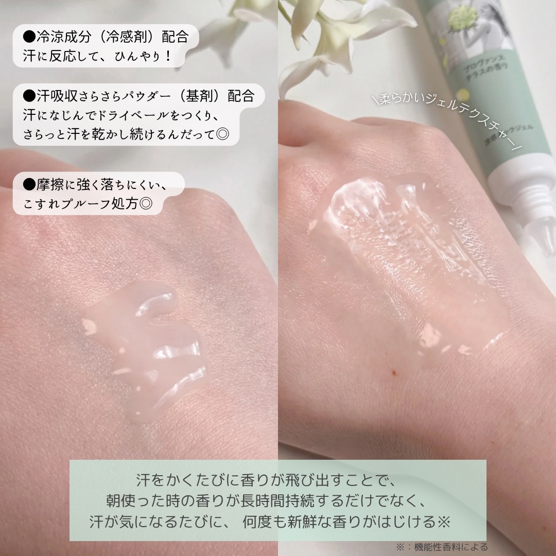 8x4 アロマスイッチ 涼感ネックジェル プロヴァンステラスの香り/８ｘ４/デオドラント・制汗剤を使ったクチコミ（2枚目）