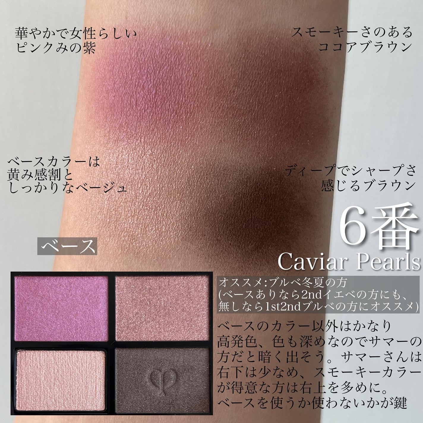 オンブルクルールクアドリ/クレ・ド・ポー ボーテ/アイシャドウパレットを使ったクチコミ(3枚目)