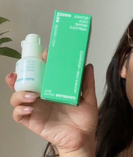 垢抜けにゃん(コスメ/ダイエット備忘録) on LIPS 「イニスフリー レチノールシカリペアアンプル
・塗って寝ると次の..」(1枚目)