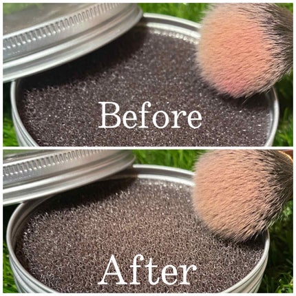 ドライメイクブラシクリーニングスポンジ/キャンドゥ/その他化粧小物を使ったクチコミ(2枚目)