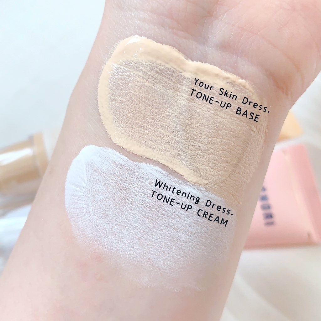 ホワイトニングドレストーンアップクリーム/COSNORI/化粧下地を使ったクチコミ(3枚目)