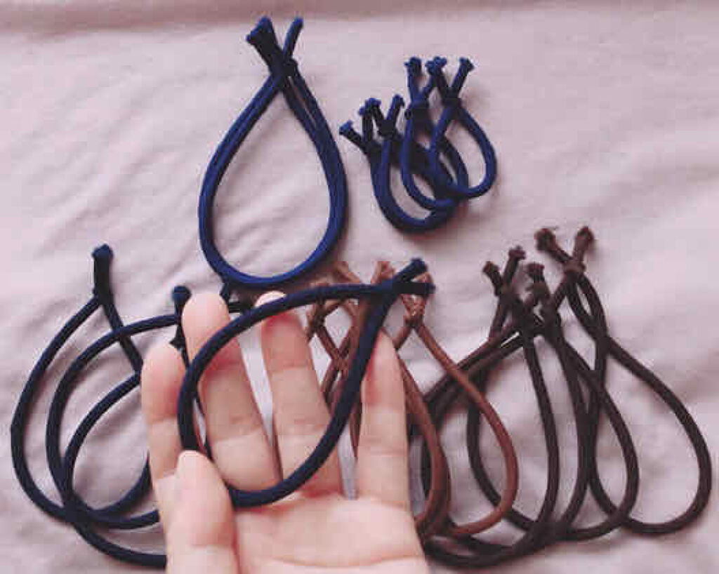 ロングゴム/DAISO/ヘアアクセサリーを使ったクチコミ（1枚目）