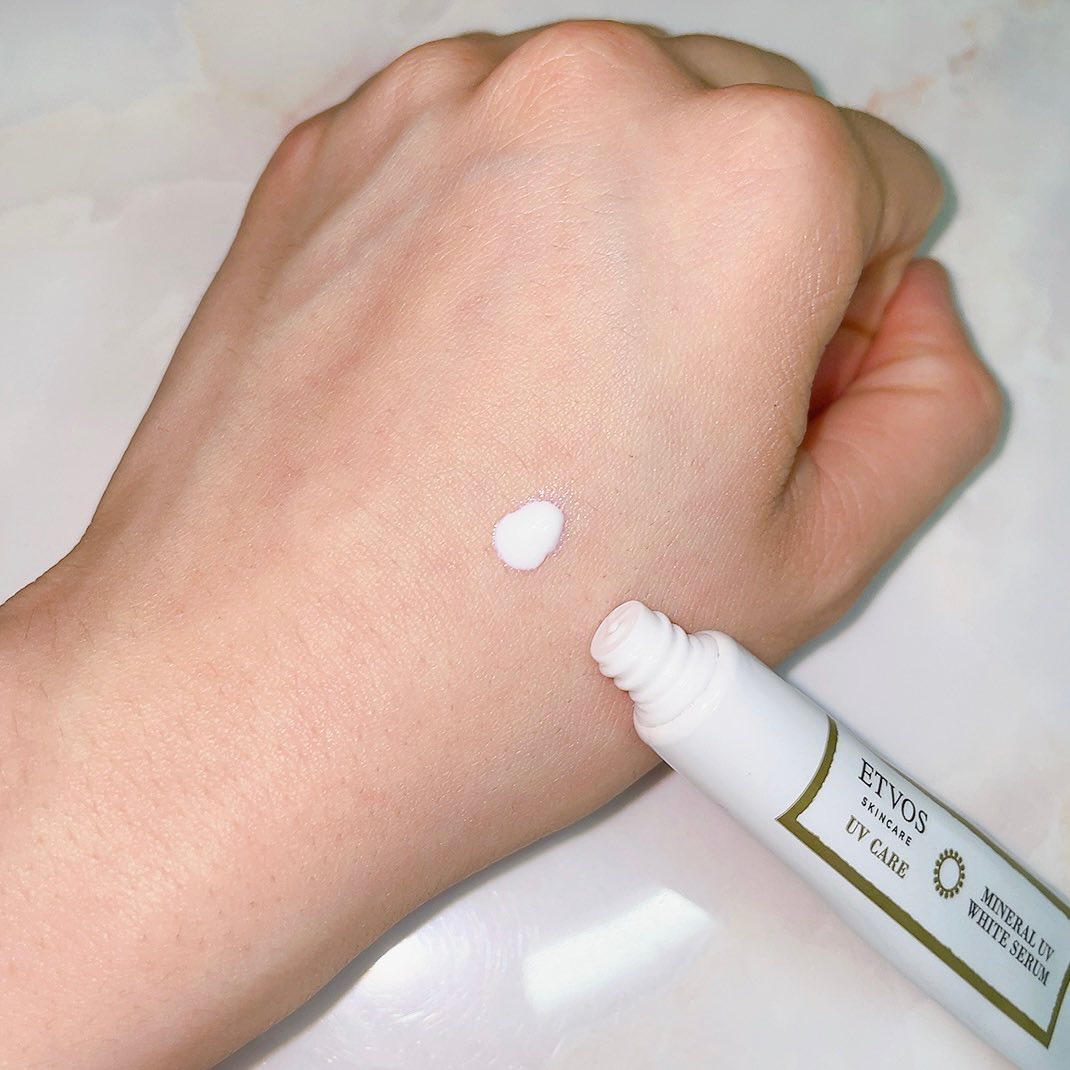 ミネラルUVホワイトセラム 通常デザイン/エトヴォス/日焼け止めローションを使ったクチコミ（3枚目）