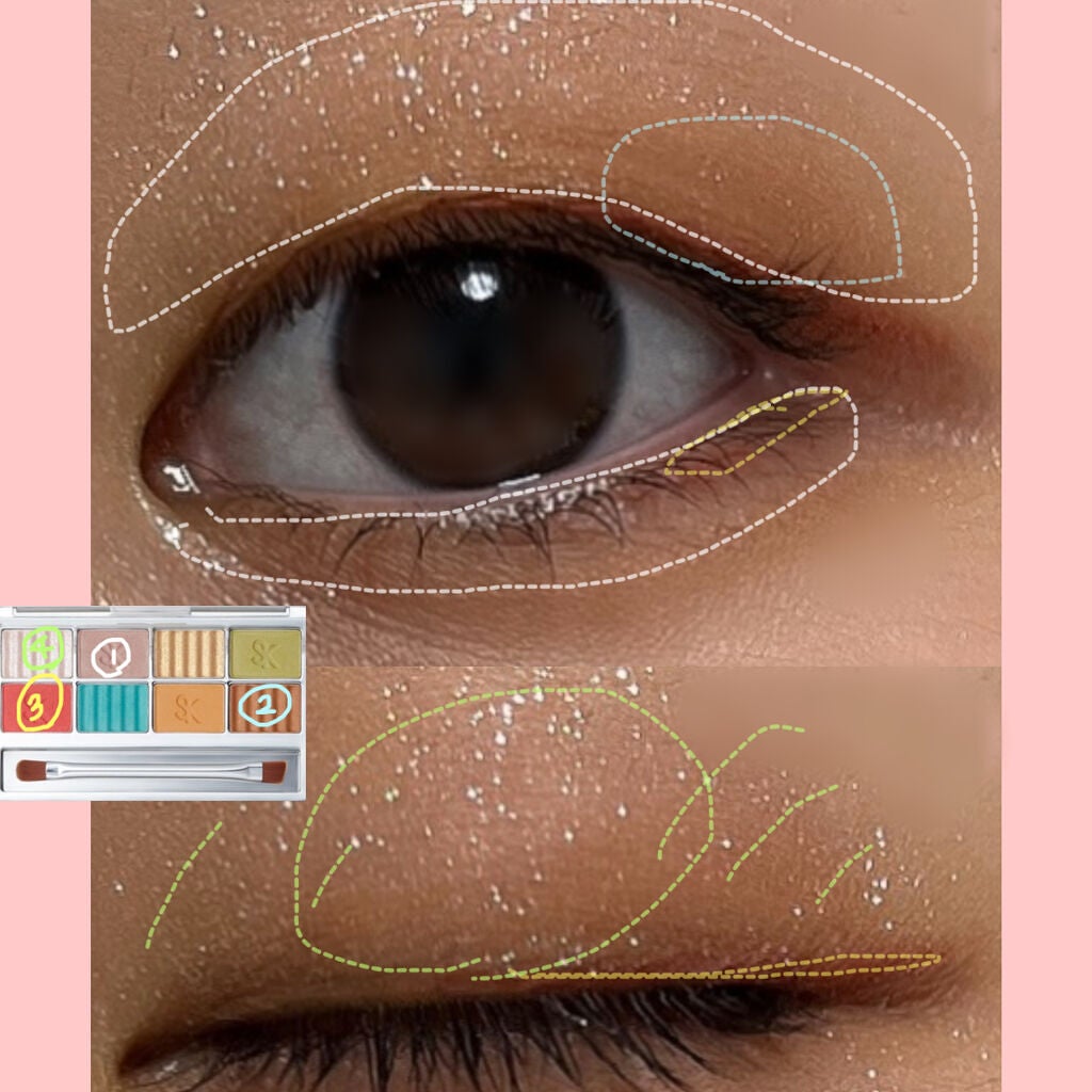 SAINKO ベルベットアイシャドウパレット/SAINKO/アイシャドウパレットを使ったクチコミ(6枚目)