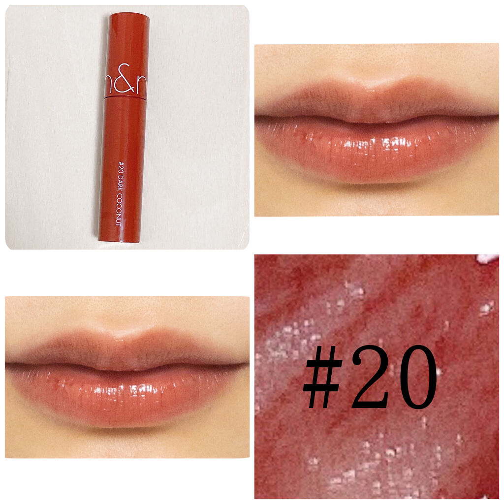 ジューシーラスティングティント/rom&nd/リップティントを使ったクチコミ（2枚目）