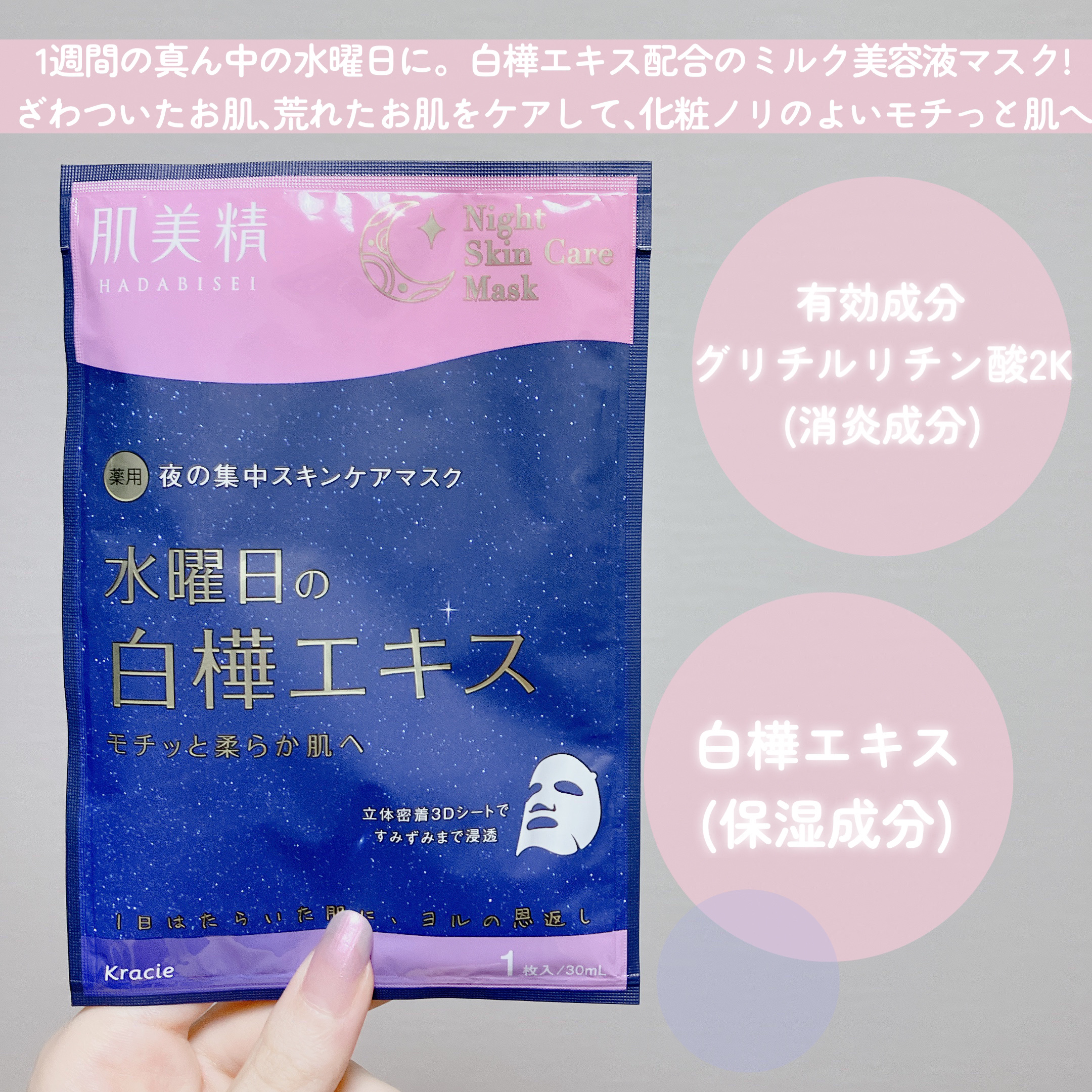 薬用金曜日のナイトスキンケアマスク[医薬部外品]/肌美精/シートマスク・パックを使ったクチコミ（3枚目）