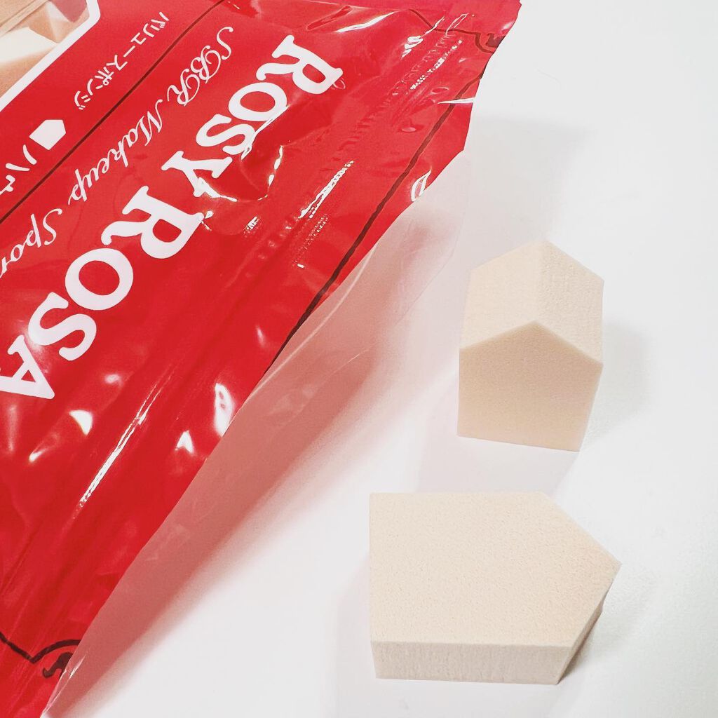バリュースポンジN ハウス型タイプS 30P/ロージーローザ/パフ・スポンジを使ったクチコミ（2枚目）