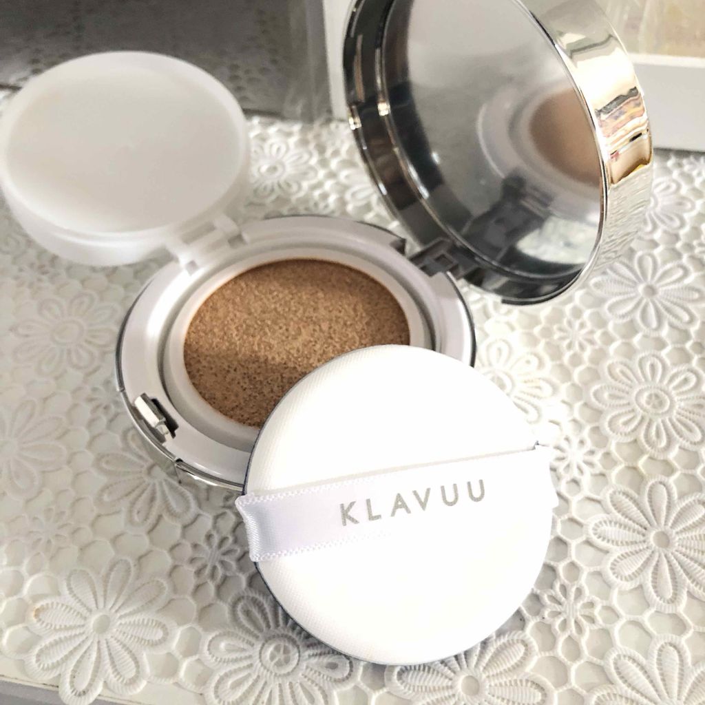 ブルーパールマリンコラーゲンアクアクッション/KLAVUU/クッションファンデーションを使ったクチコミ（2枚目）