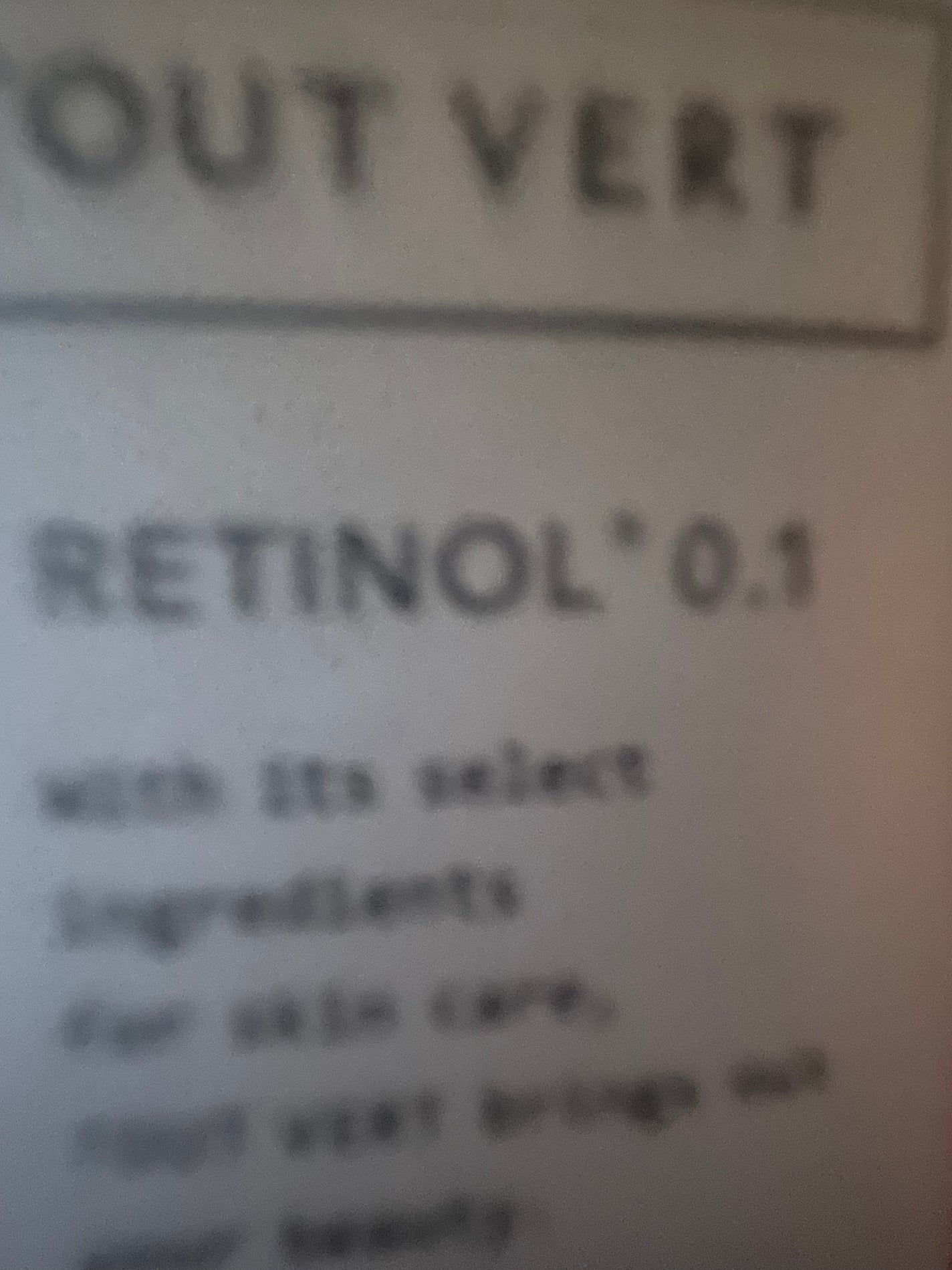 レチノショット 0.1/TOUT VERT/フェイスクリームを使ったクチコミ(2枚目)