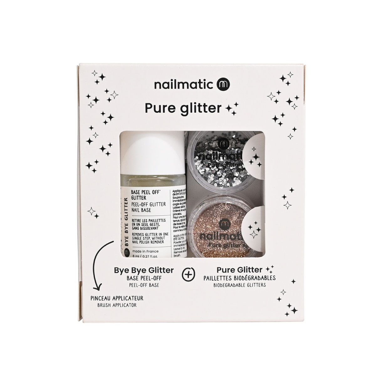 NM グリッターセット シルバーL／ゴールドS