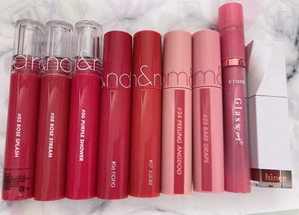 ジューシーラスティングティント/rom&nd/リップティントを使ったクチコミ(7枚目)