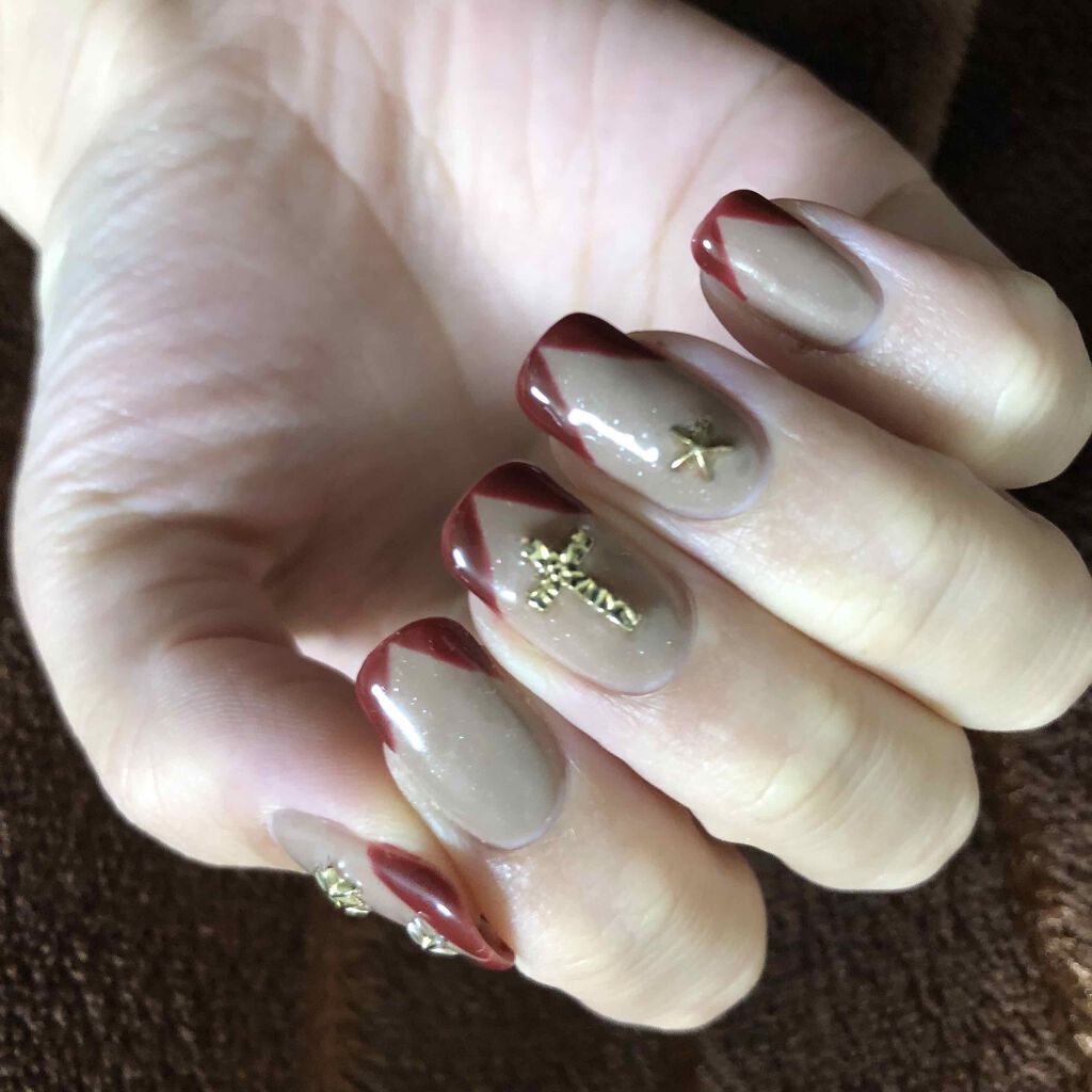 ウィークリージェル WG-25 Vintage Bordeaux/HOMEI/ジェルネイルを使ったクチコミ（3枚目）