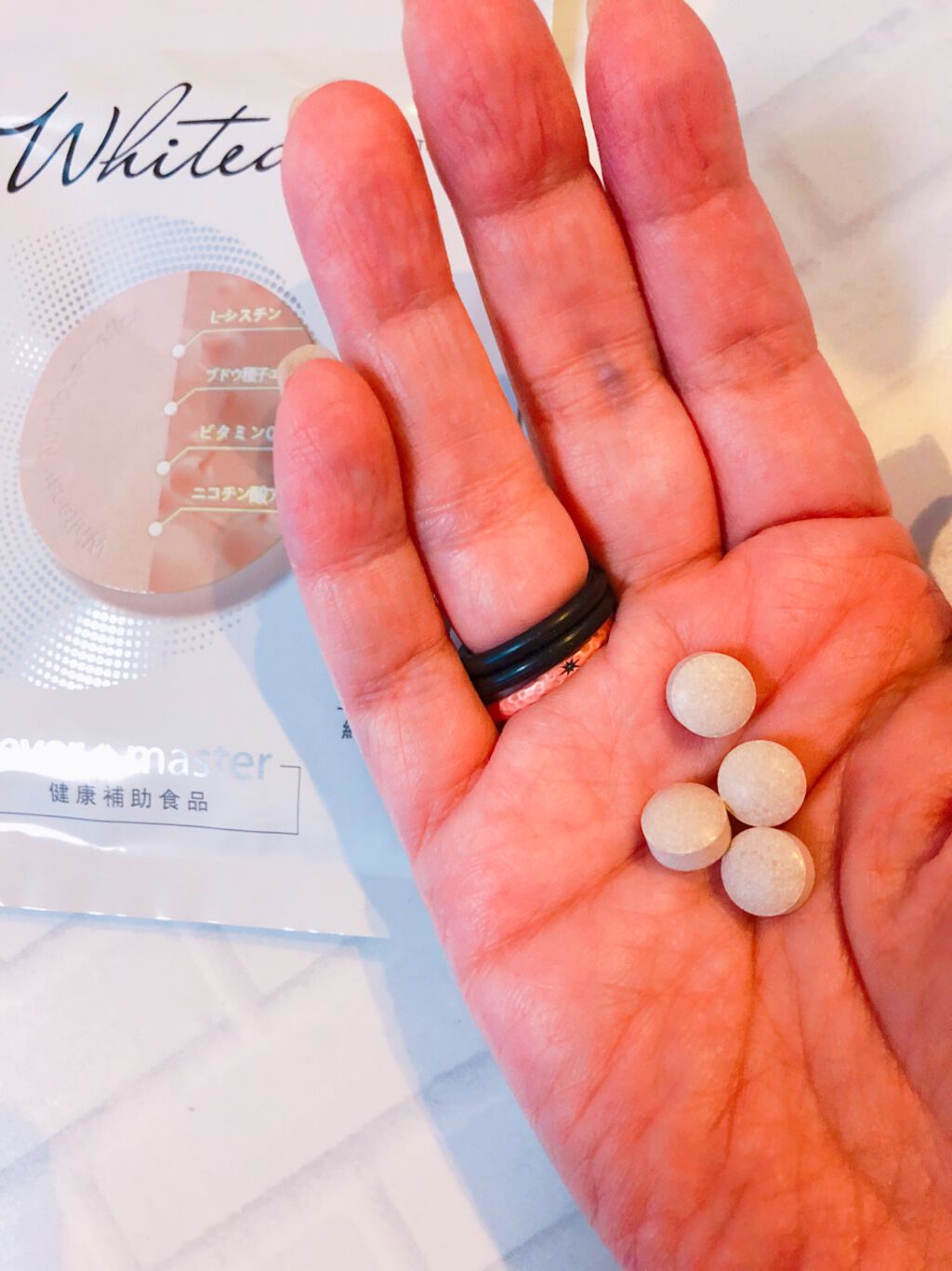 Whiteasy L-シスチン・ビタミンE含有加工食品/Whiteasy/美容サプリメントを使ったクチコミ（3枚目）