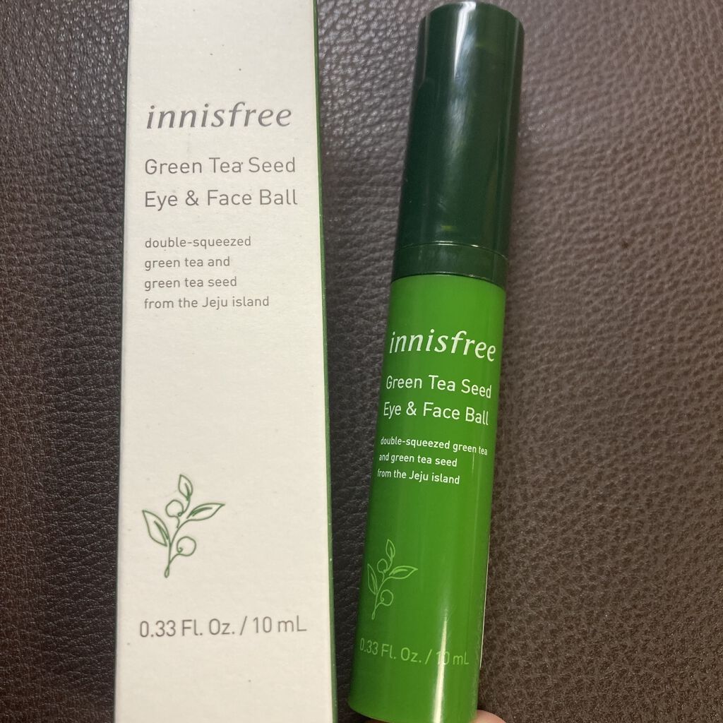 グリーンティーシード アイ＆フェイスボール/innisfree/美容液を使ったクチコミ（2枚目）