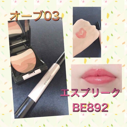 ブラシひと塗りチーク/AUBE/パウダーチークを使ったクチコミ(1枚目)