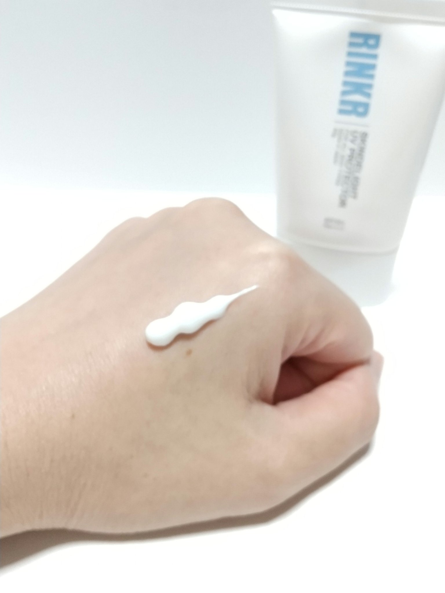 スキンディライトUVプロテクター/RINKR/日焼け止めクリームを使ったクチコミ（2枚目）