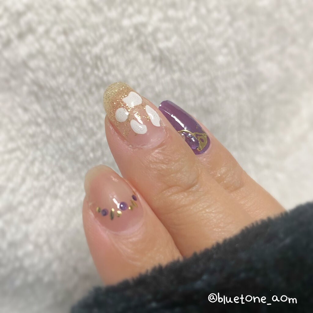 ネイルシール/Qoo10/ネイルシールを使ったクチコミ(7枚目)